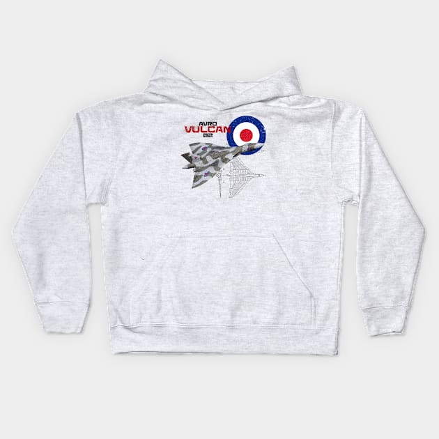 British Avro Vulcan B2 (light) Kids Hoodie by NorthAngle